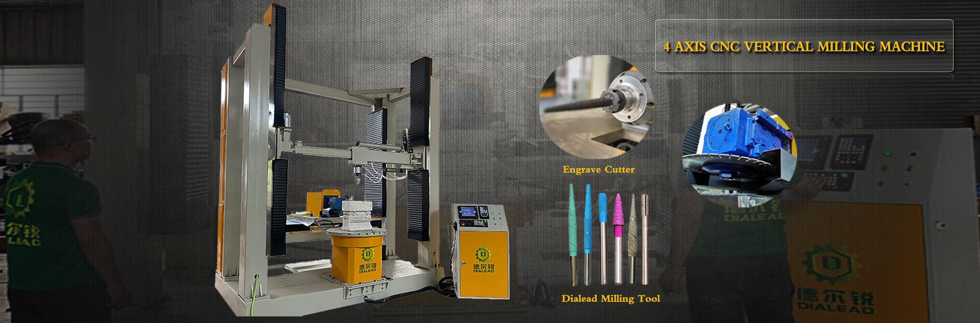 kualitas 5 Axis CNC Stone Cutting Machine pabrik