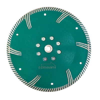 Hard Granite Diamond Turbo Cutting Disc With M14 Flange Diameter 125mm 230mm