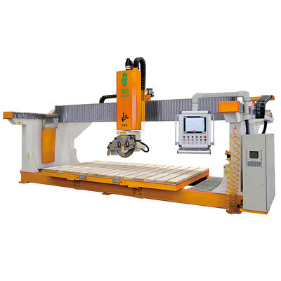 Custom 5 Axis CNC Stone Cutting Machine 18.5KW Untuk Produsen Batu Menengah / Kecil