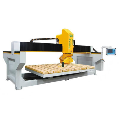 Granit Marmer Quartz Pemotongan Monoblock Bridge Saw Untuk Countertop Fabrication Workshops