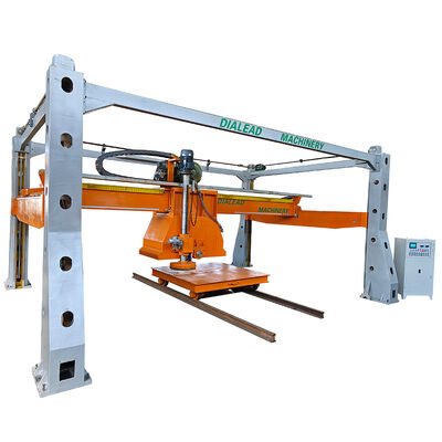 Granit Travetine Marble Block Cutting Machine dengan Multi Disc Dua arah kustomisasi