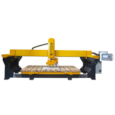 Extra Spindle PLC 4 Axis Stone Bridge Cutting Machine untuk Pabrik Countertop